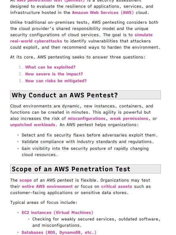 AWS Pentesting Study Notes product image (2)