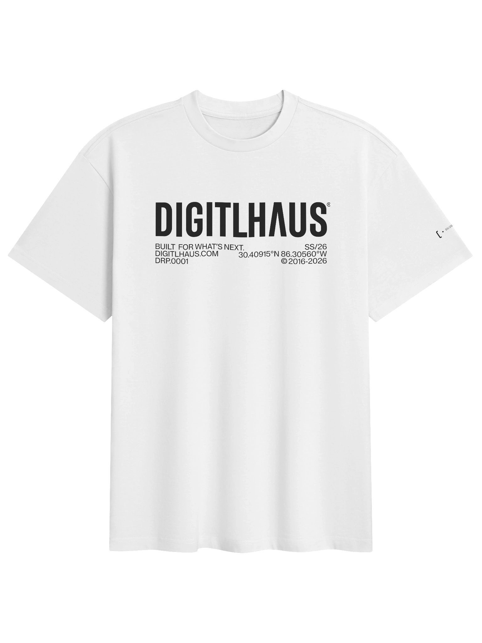 DigitlHaus Basics T-Shirt - White product image (5)