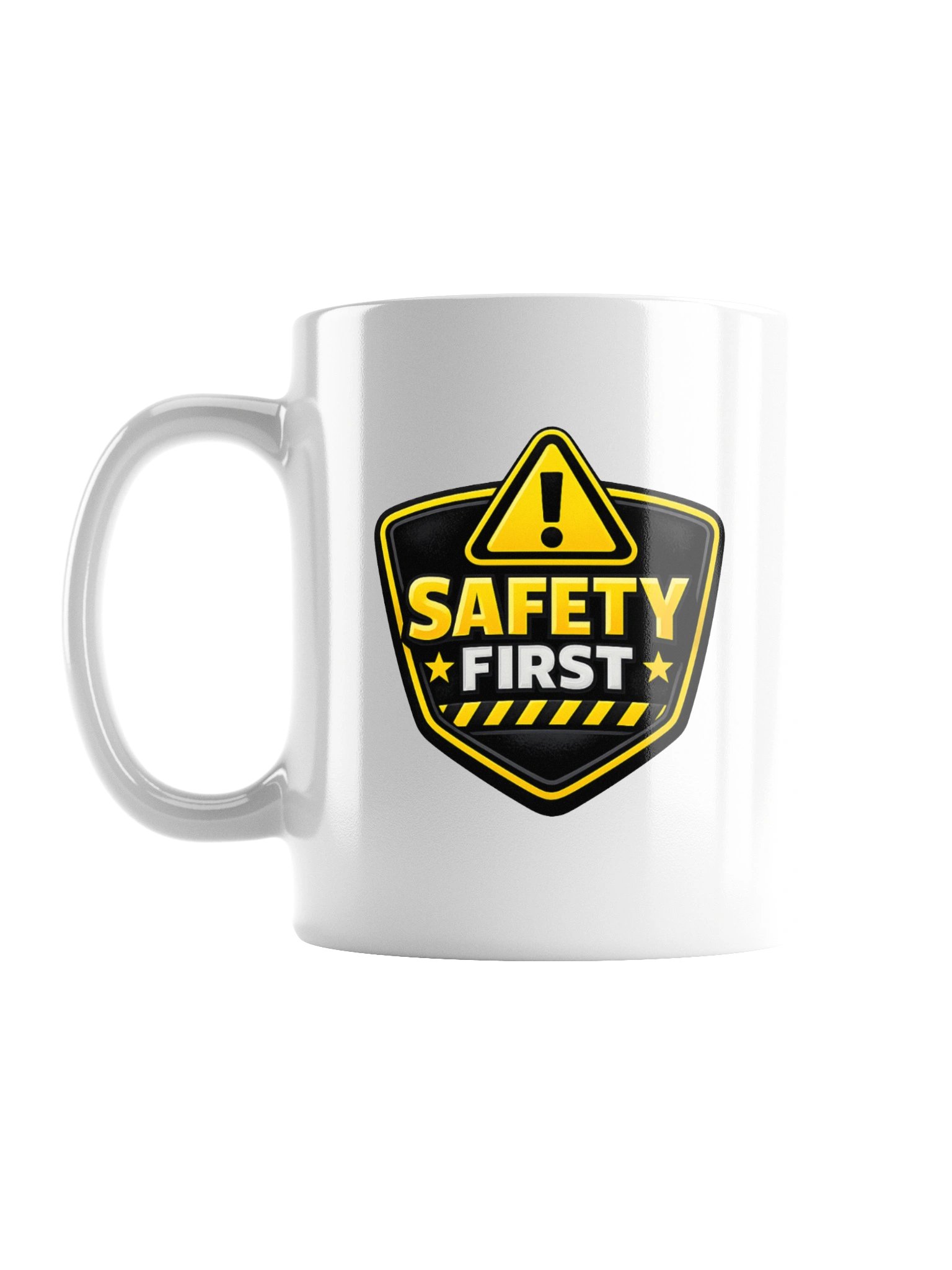 Safety First | Workplace Safety Awareness White Glossy Mug product image (3)