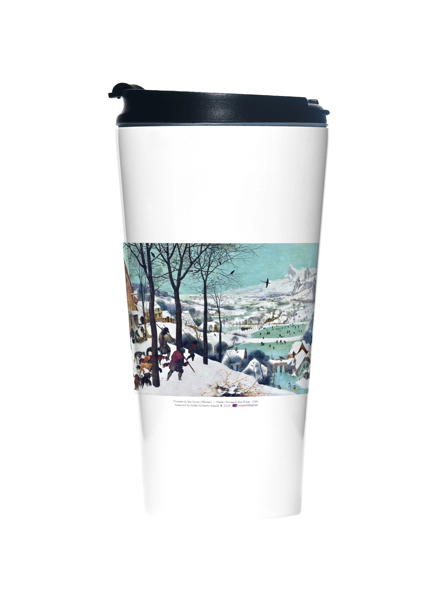 Hunters in the Snow (Winter) — Travel Mug product image (1)