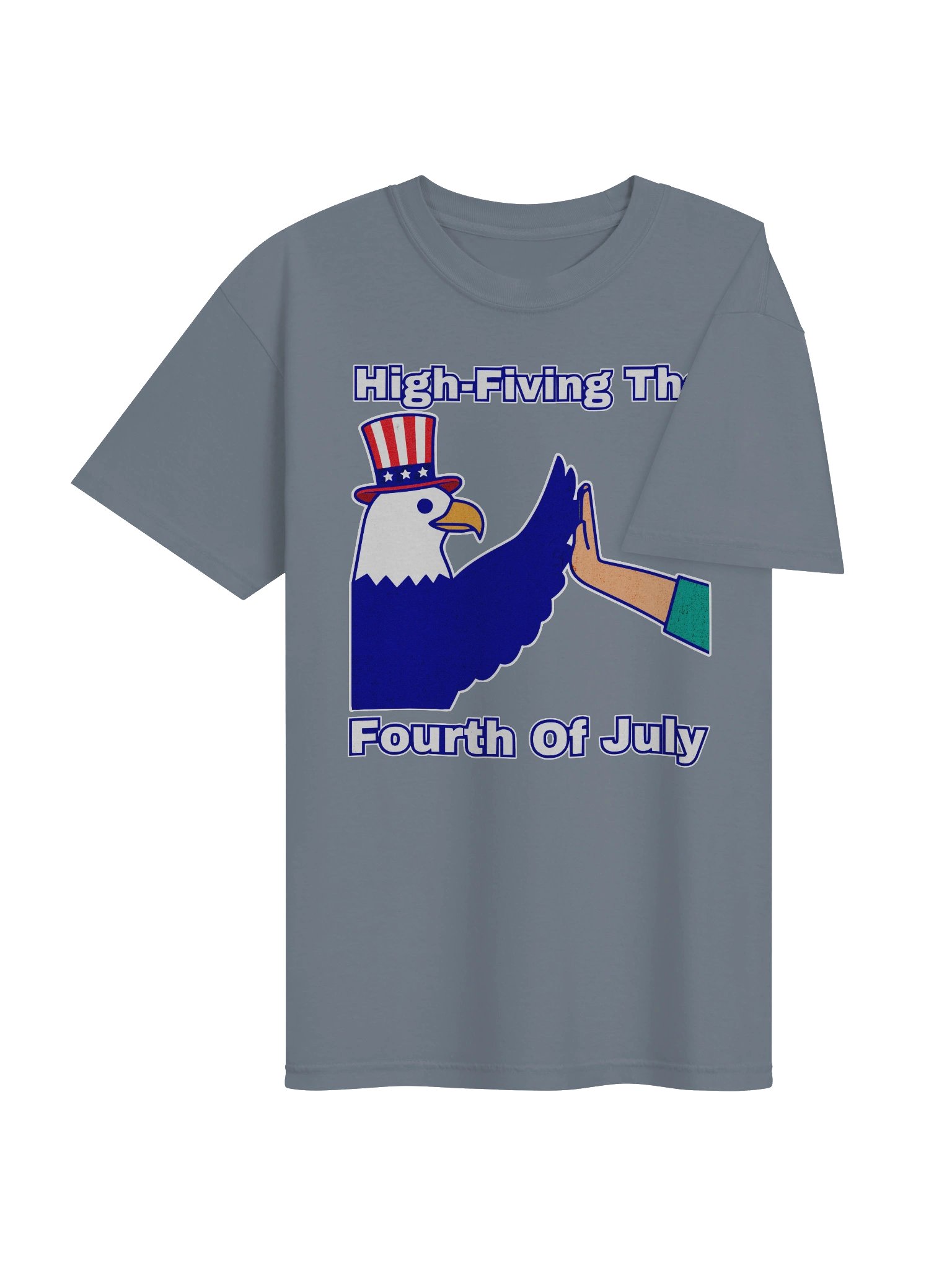 High‑Fiving The Fourth — Patriotic Eagle T‑Shirt product image (23)