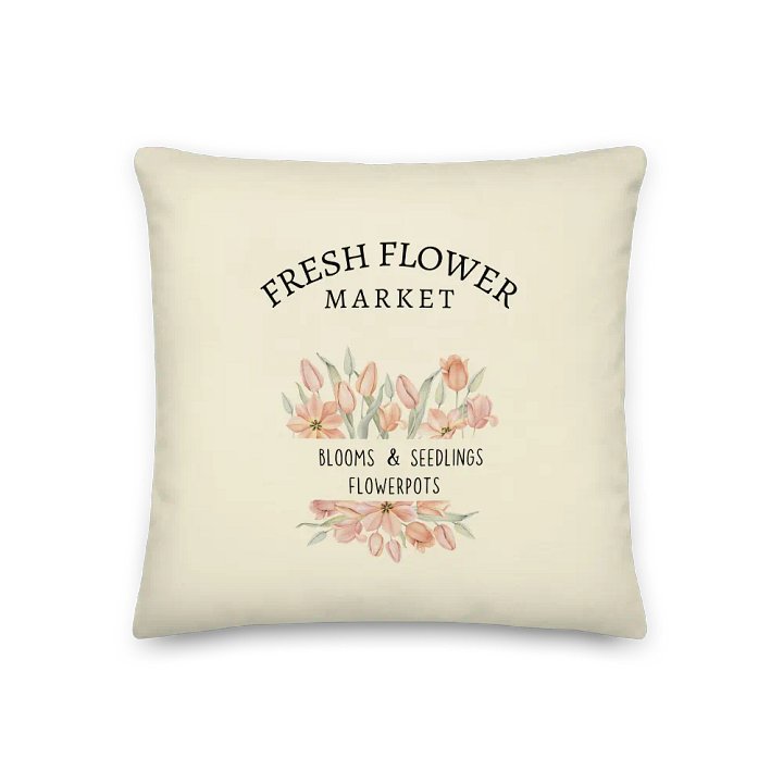 Fresh Flower Market Decorative Pillow, yellow product image (1)