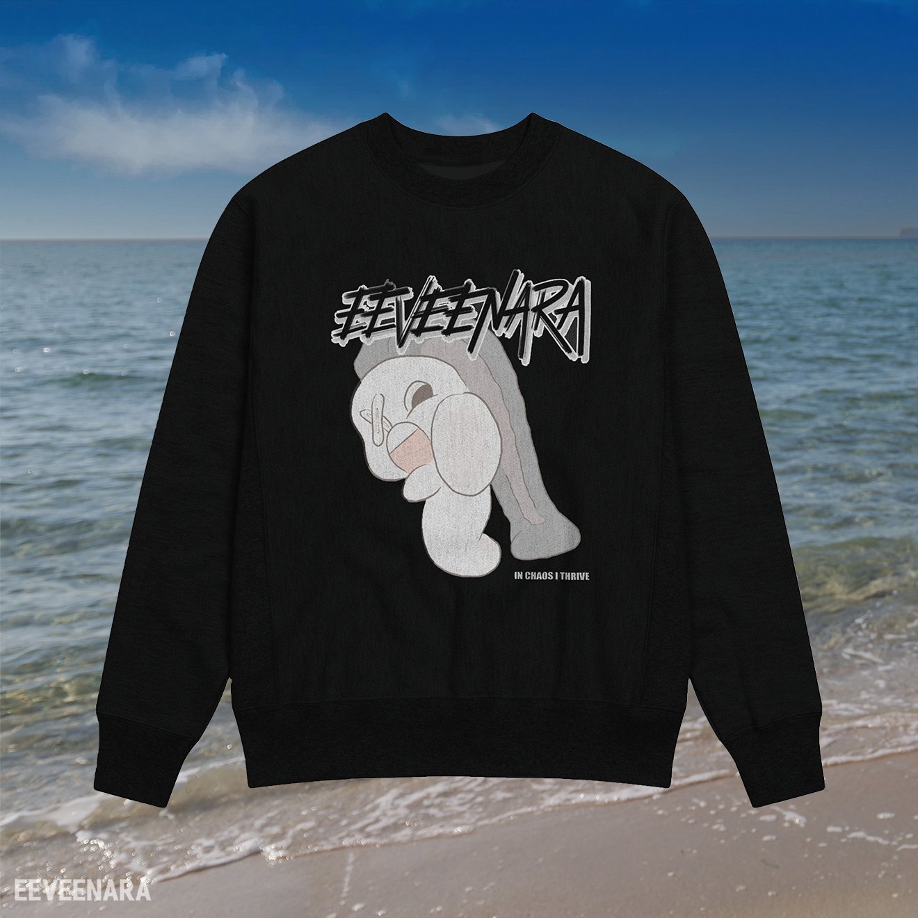 IN CHAOS I THRIVE x CHAMPION SWEATSHIRT - [BLACK] product image (4)