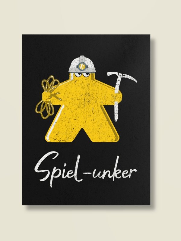 Spelunker Meeple Board Game Room Poster - UNFRAMED product image (1)