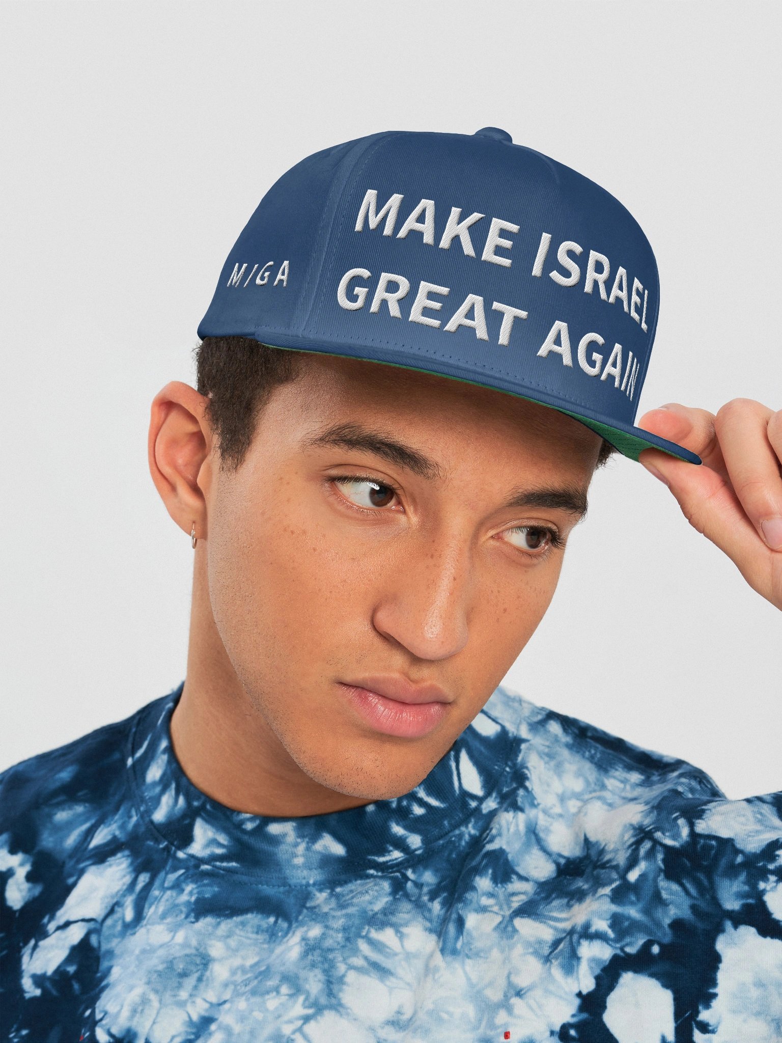 "MAKE ISRAEL GREAT AGAIN" Royal Blue Snapback Cap product image (2)