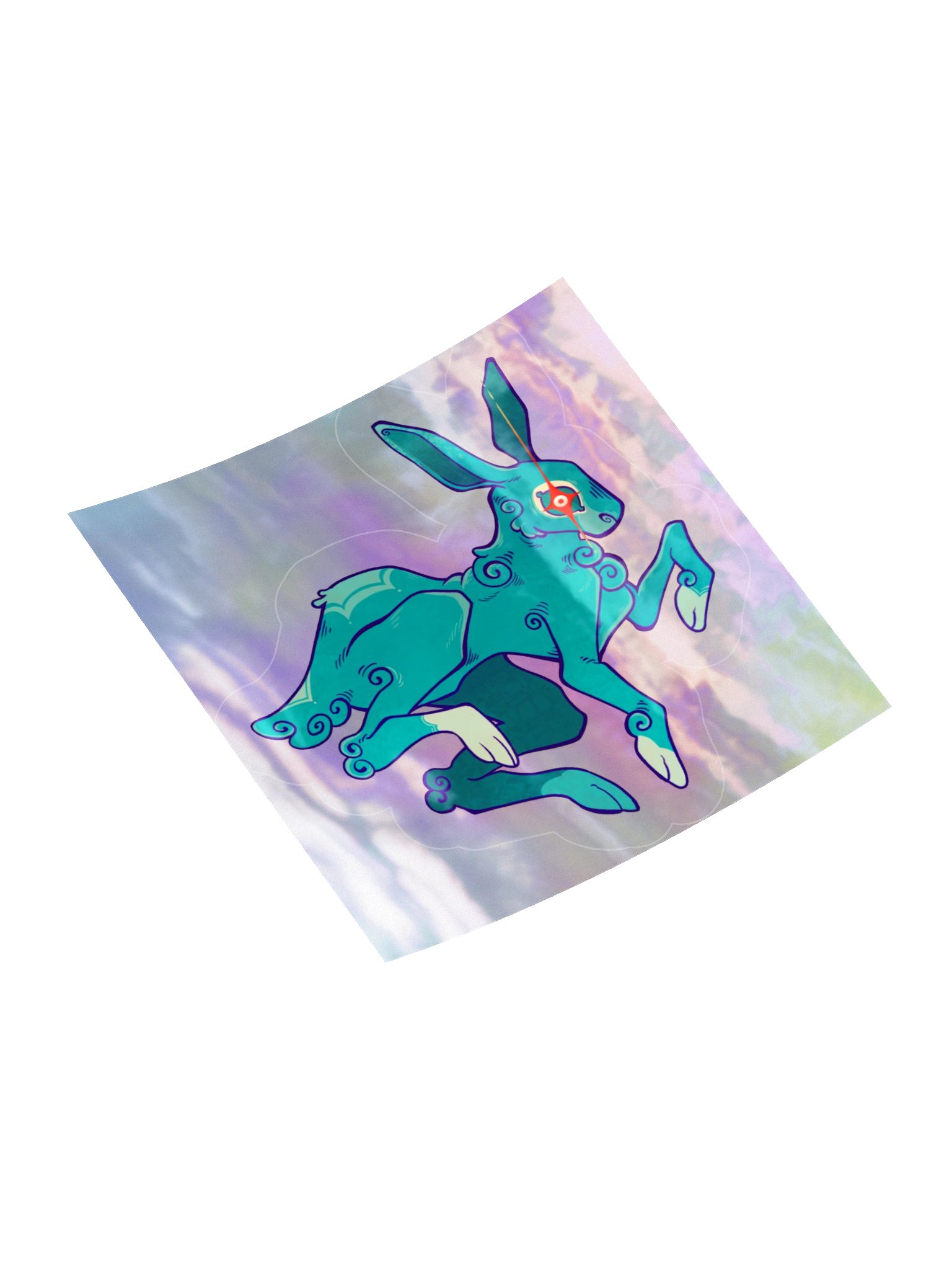 jade rabbit sticker product image (4)