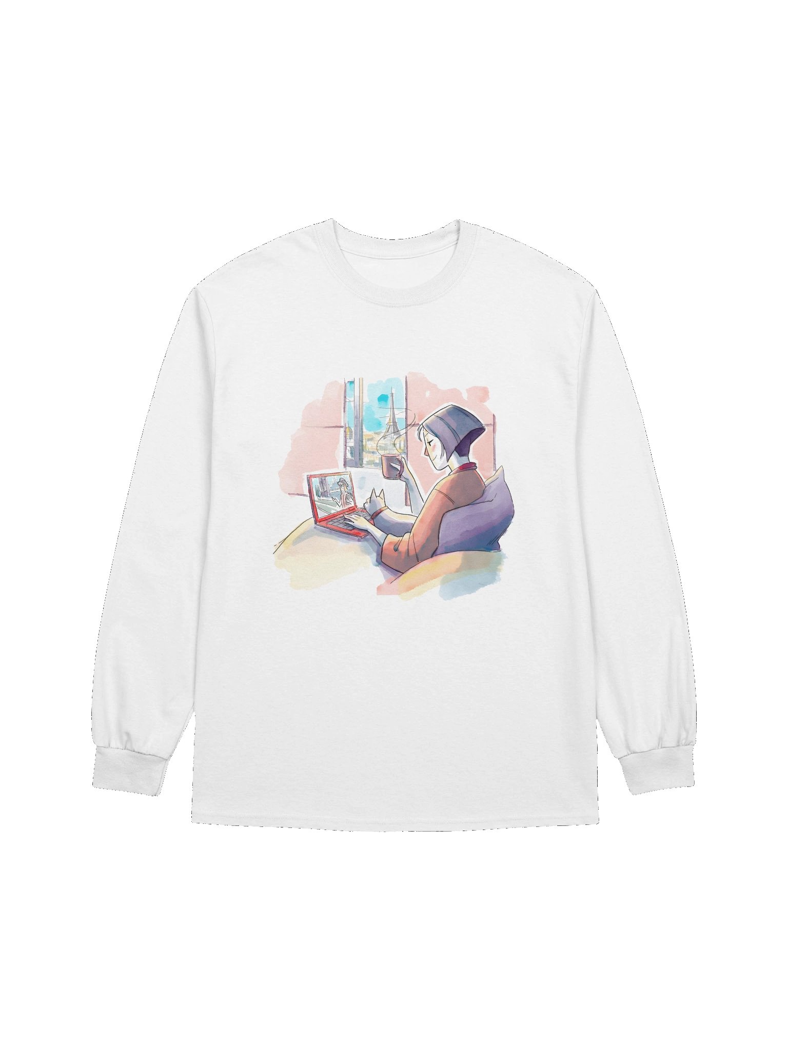 Streaming from Paris (Long Sleeve) product image (1)