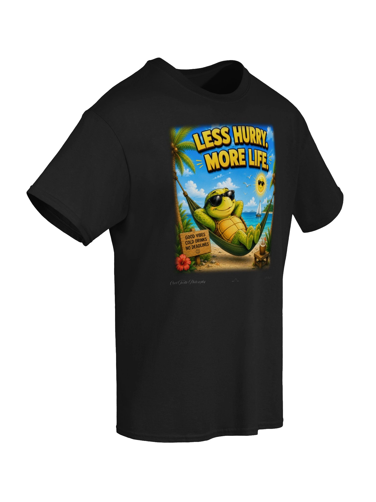 LESS HURRY. MORE LIFE. — Gildan 5000 Heavyweight T-Shirt product image (3)