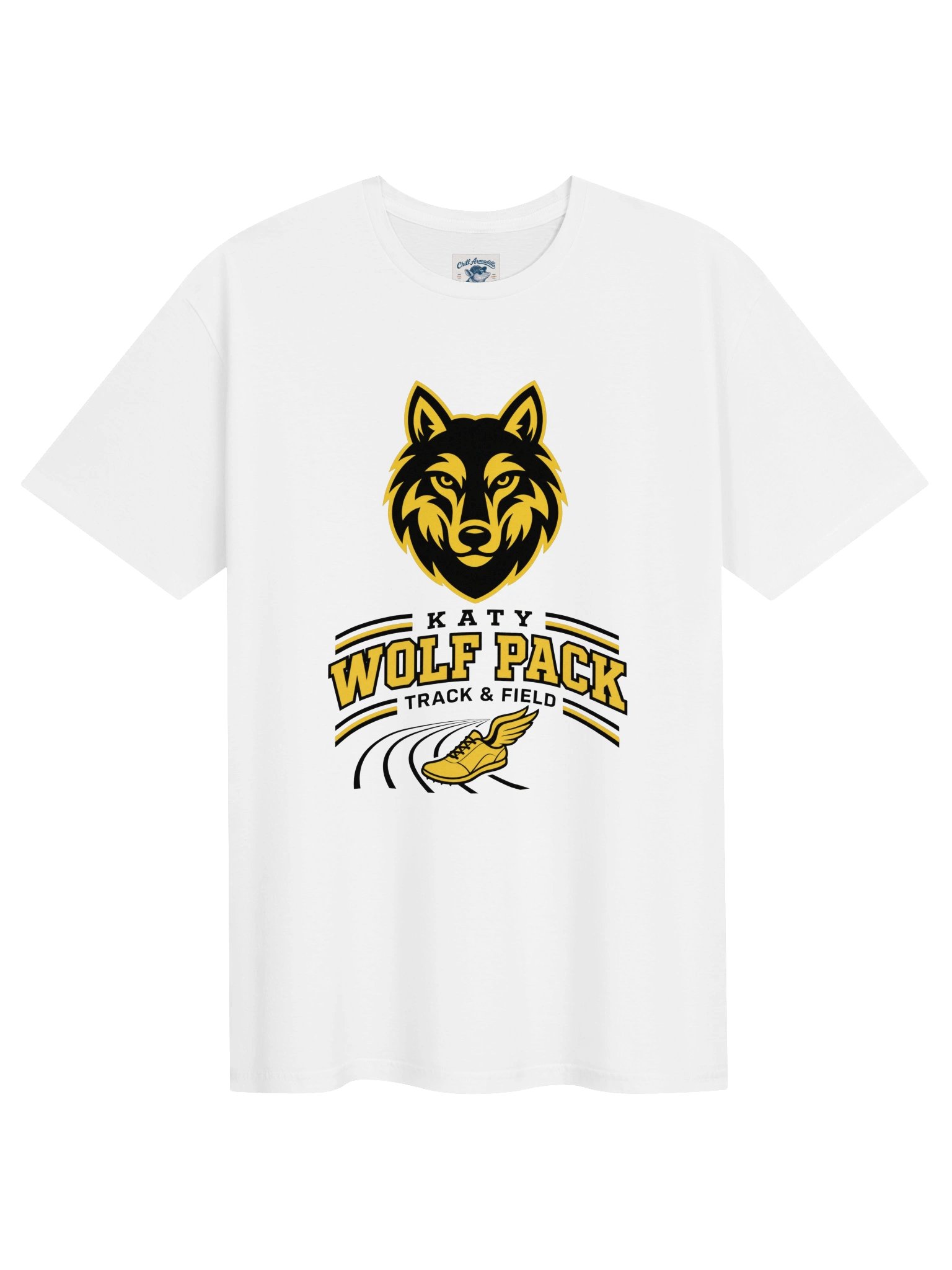 Katy Wolf Pack Track & Field Tee-Men or Women's (White or Grey) product image (3)