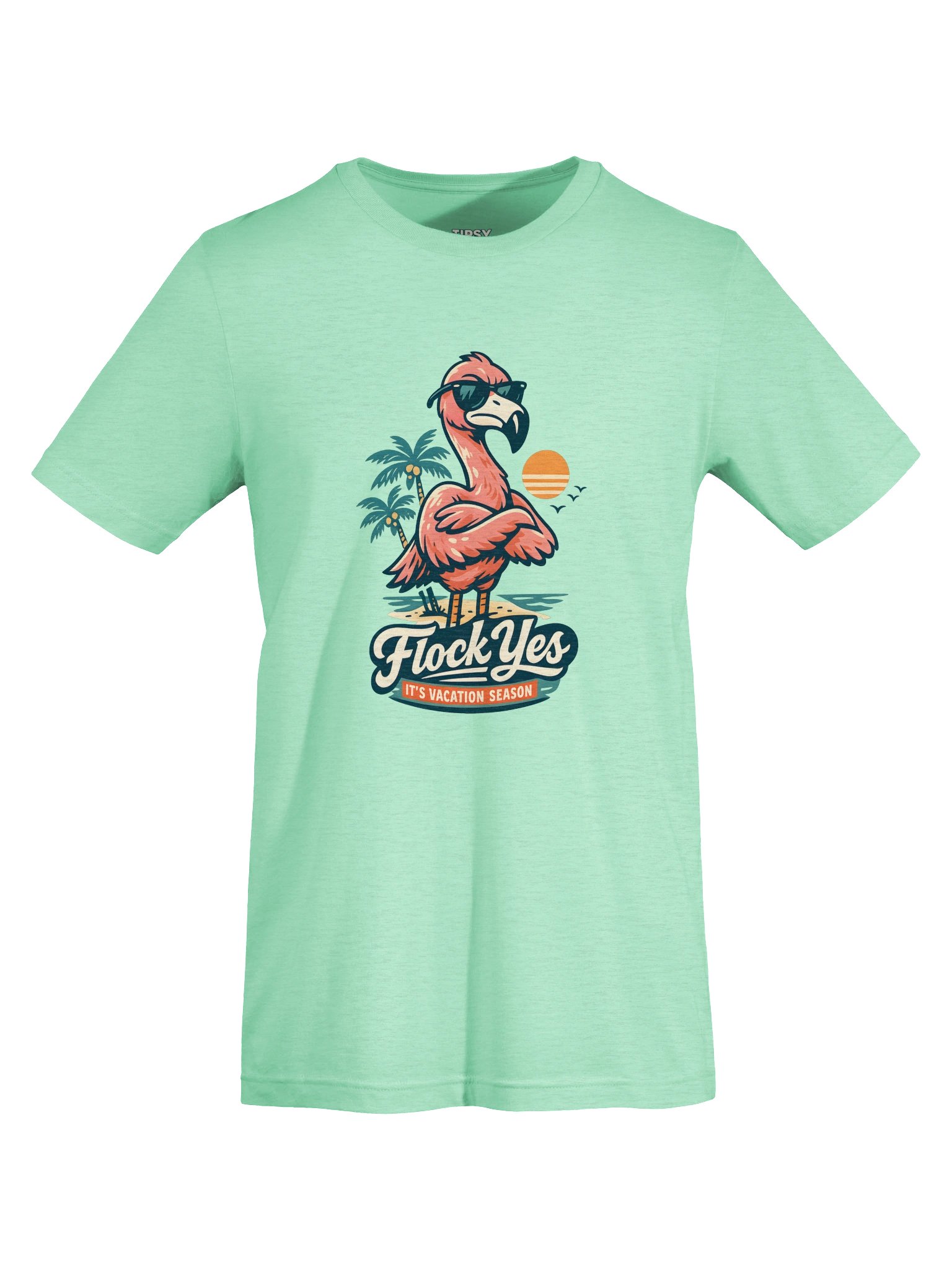 Flock Yes Vacation Flamingo Tee product image (2)