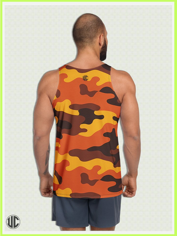 Savage Sunset Orange Camo – Men’s Tank Top product image (2)
