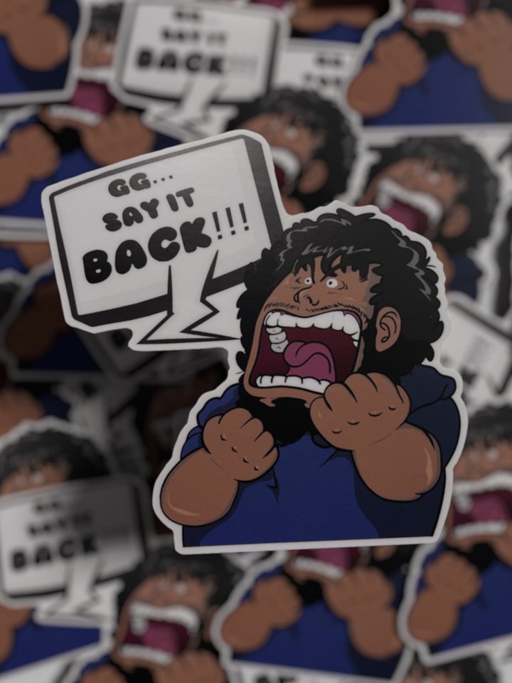 4” GG Say it back Matte Sticker product image (1)