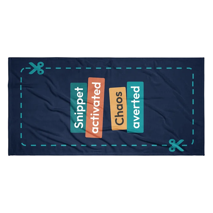Copy of Snippet Activated Blue Beach Towel product image (2)
