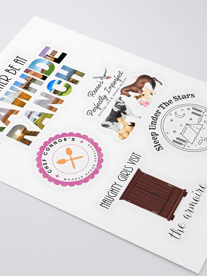 I'd Rather Be At Rawhide Kiss Cut Sticker Sheet product image (2)
