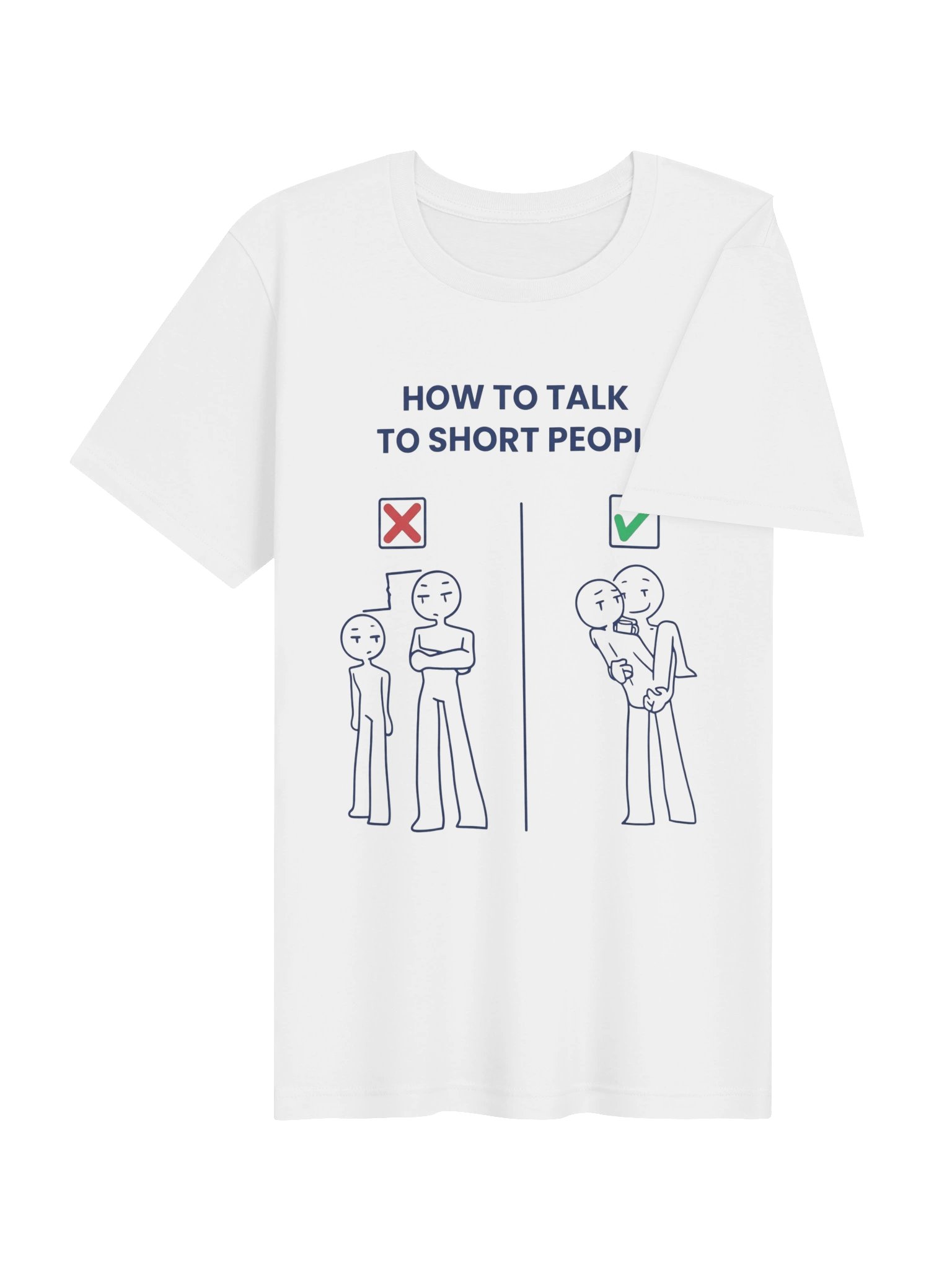 How To Talk To Short People Funny Graphic T-Shirt product image (4)