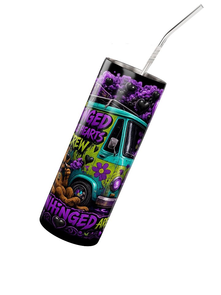 The Unhinged Purple Hearts Crew Tumbler product image (3)