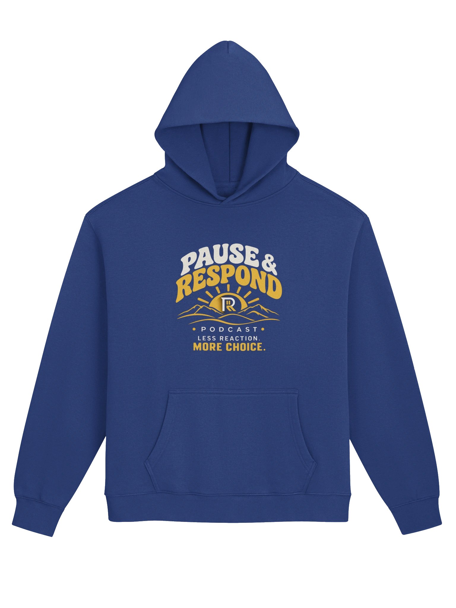 Pause & Respond Signature Sun Rising Hoodie- Cobalt Blue product image (1)