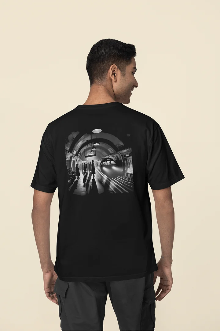 Vintage Metro Mystique: Moonlit Journey Underground (Mens Tee) product image (2)