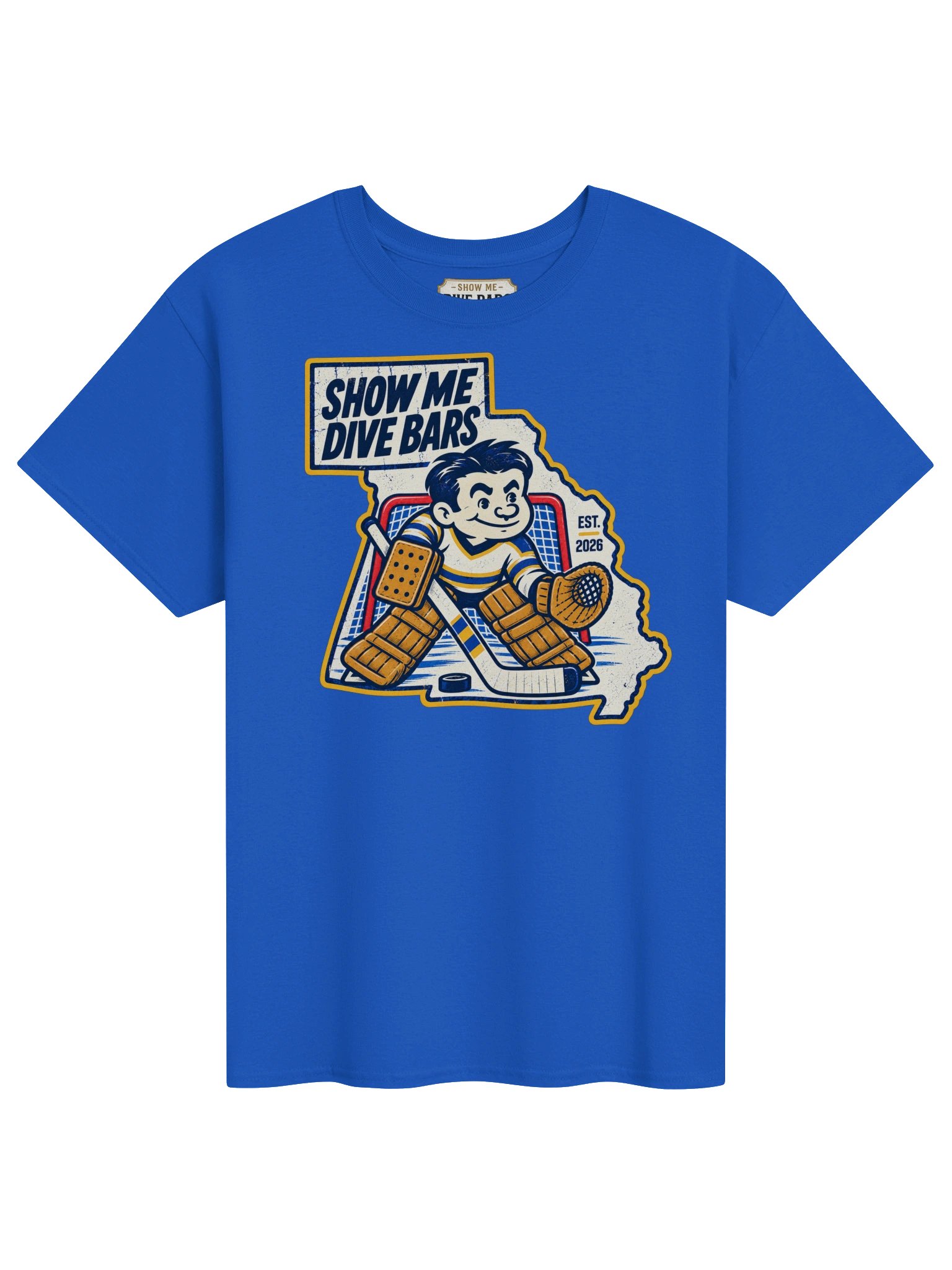 Show Me Dive Bars – Missouri Hockey Goalie Tee product image (1)