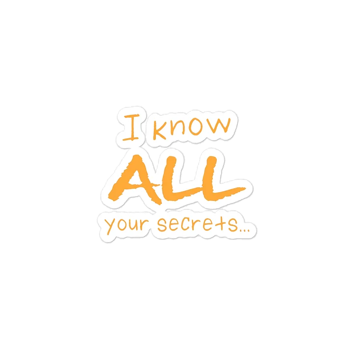 All Your Secrets Quote Sticker product image (2)