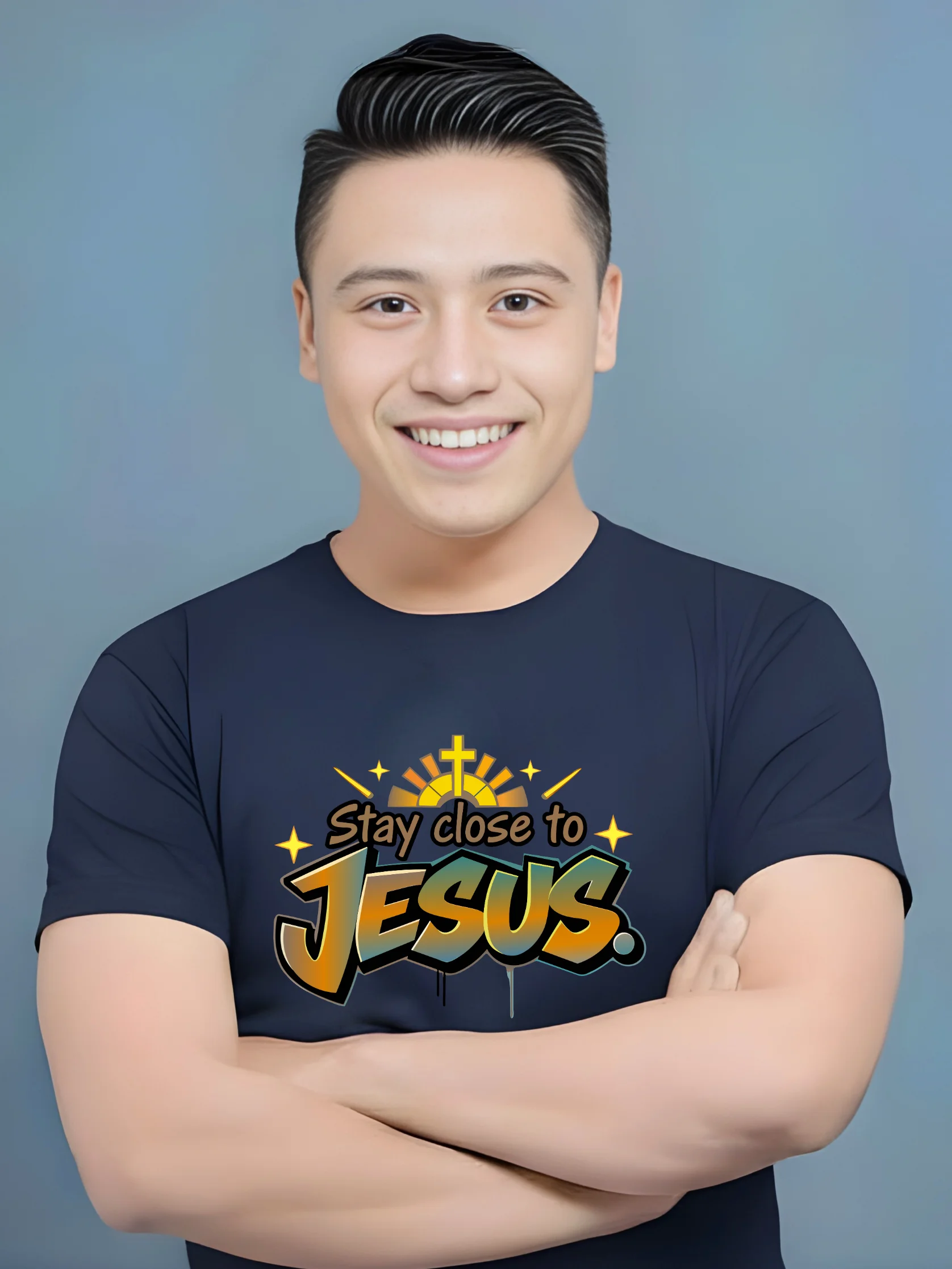 Stay Close to Jesus Graffiti T-shirt product image (1)