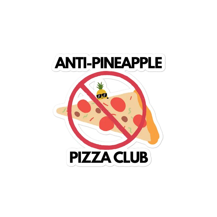 Anti-Pineapple Pizza Magnet product image (2)