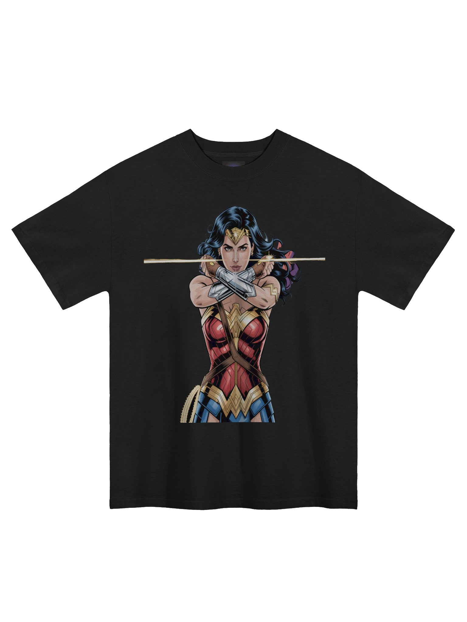 Wonder Woman Lasso Eclipse Oversized Faded T-Shirt product image (3)