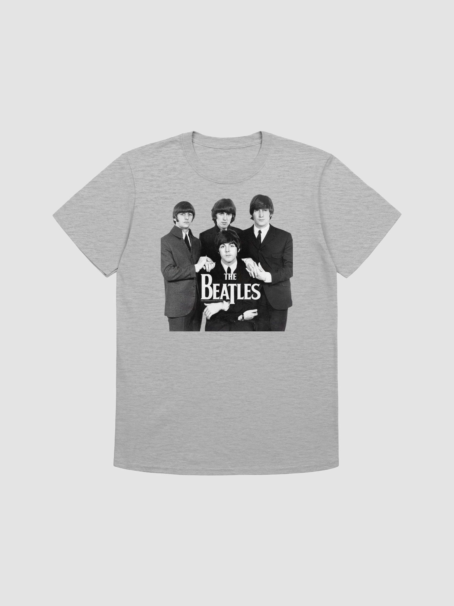 The Beatles Classic Portrait T-Shirt | Black and White Vintage Rock Band Tee product image (1)