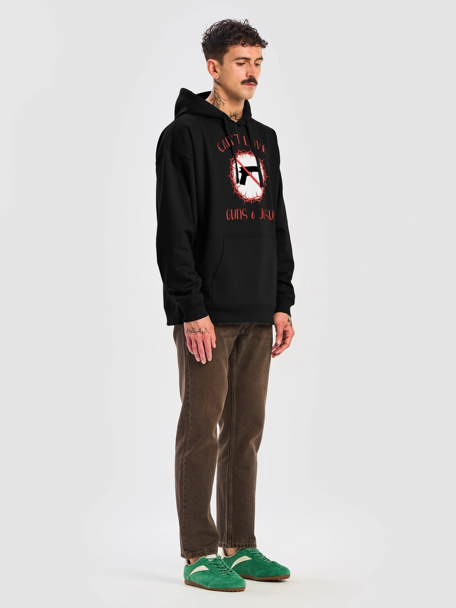 Can't Love Guns and Jesus Hoodie product image (7)