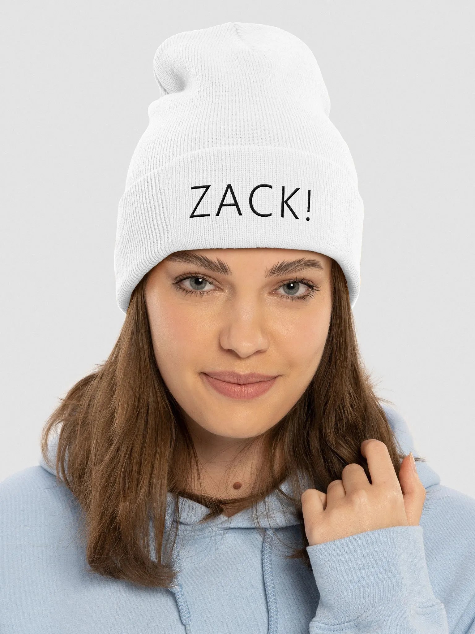 zack! Beanie Black Letters product image (3)