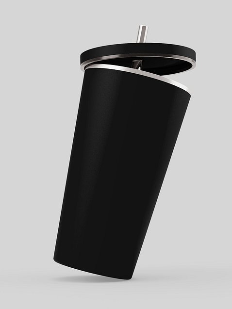 Photo showing Insulated Tumbler with a Straw