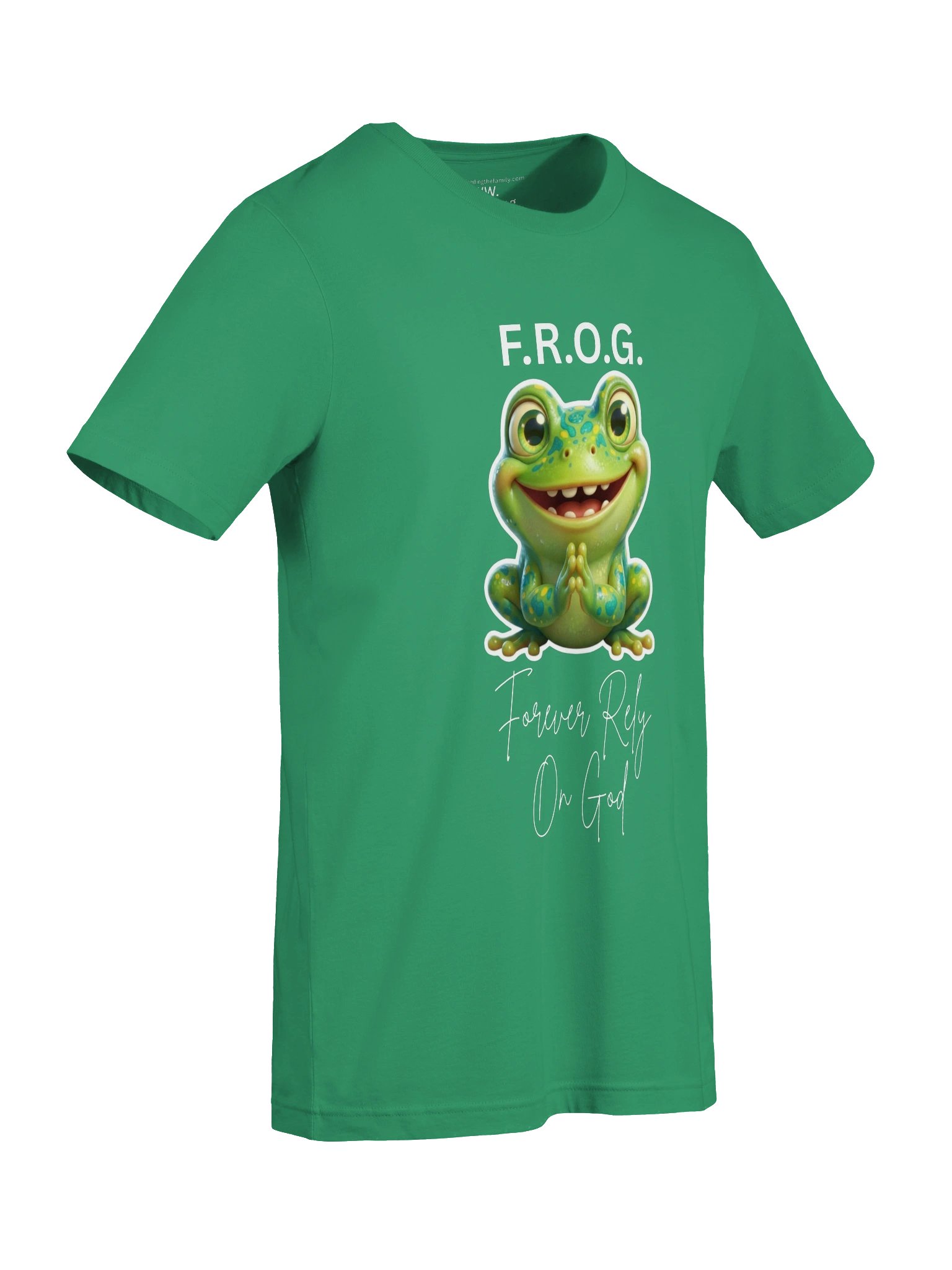 "F.R.O.G. Forever Rely On God" – Isaiah 26:4 & Proverbs 3:5-6 Christian Graphic T-Shirt product image (21)