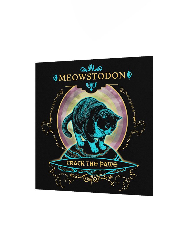 Burzik Meowstodon Crack The Pawe Matte Poster product image (8)