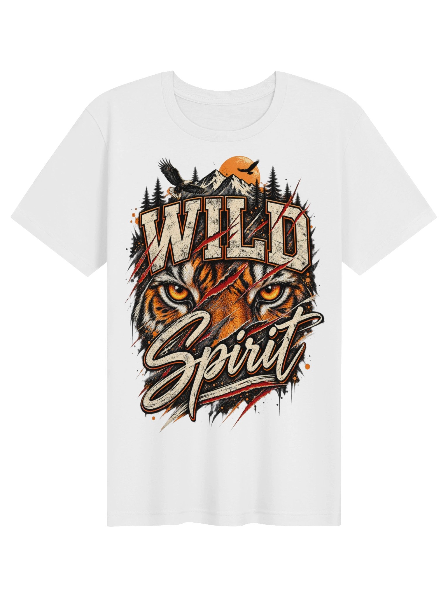 Wild Spirit - Tiger Freedom Graphic T-Shirt product image (9)