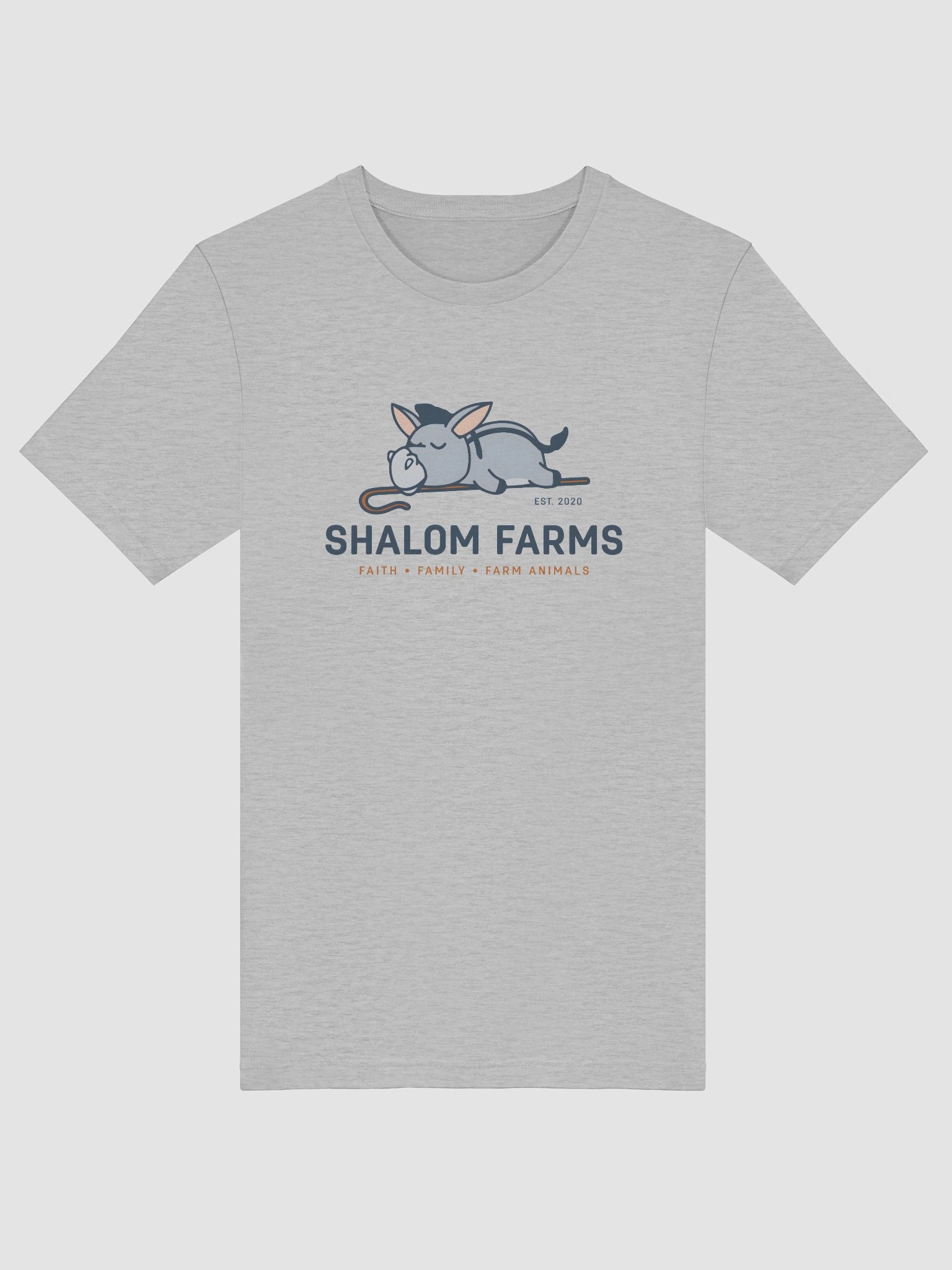 "Shalom Farms" Logo Tee - Athletic Heather product image (5)