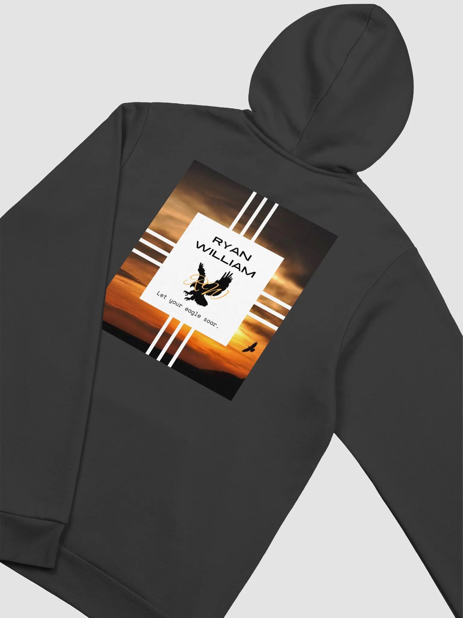 RYAN WILLIAM SUNSET EAGLE Super-Soft Hoodie Dark product image (4)