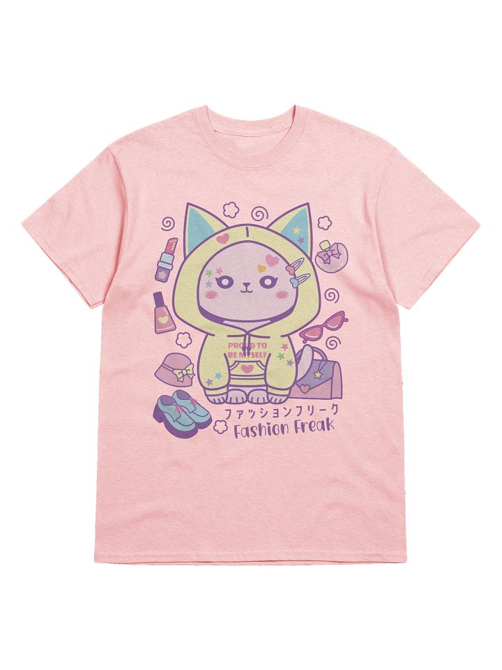 Fashion Freak Kitty - Unisex Adult Heavyweight T-shirt product image (1)