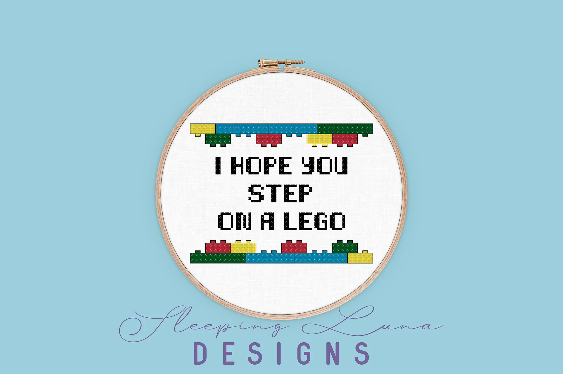 Step On A Lego - Cross Stitch Pattern product image (1)