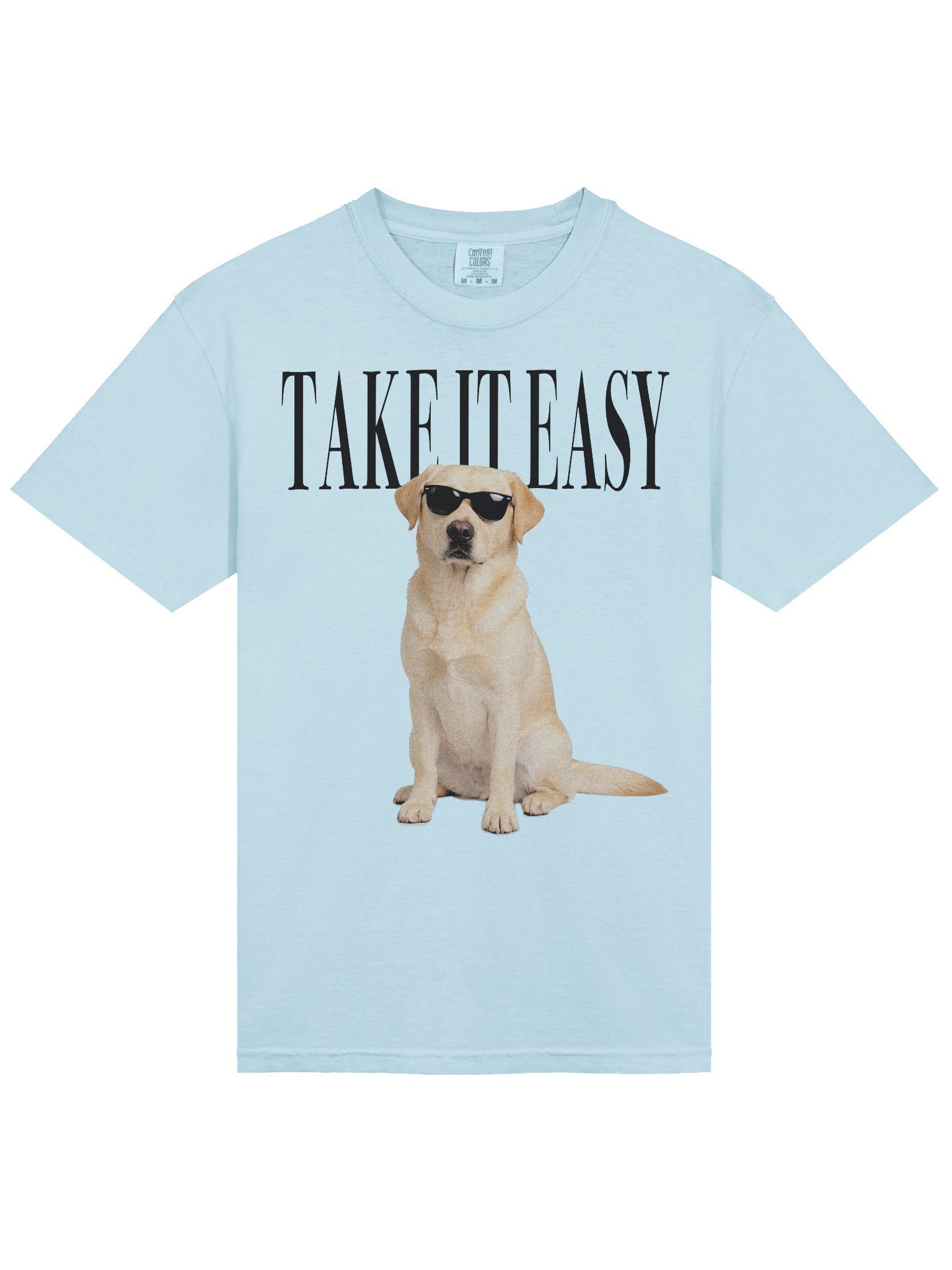 Take It Easy '90s Pop Vintage-Style T-Shirt for Labrador Retriever(Yellow) Lovers product image (6)