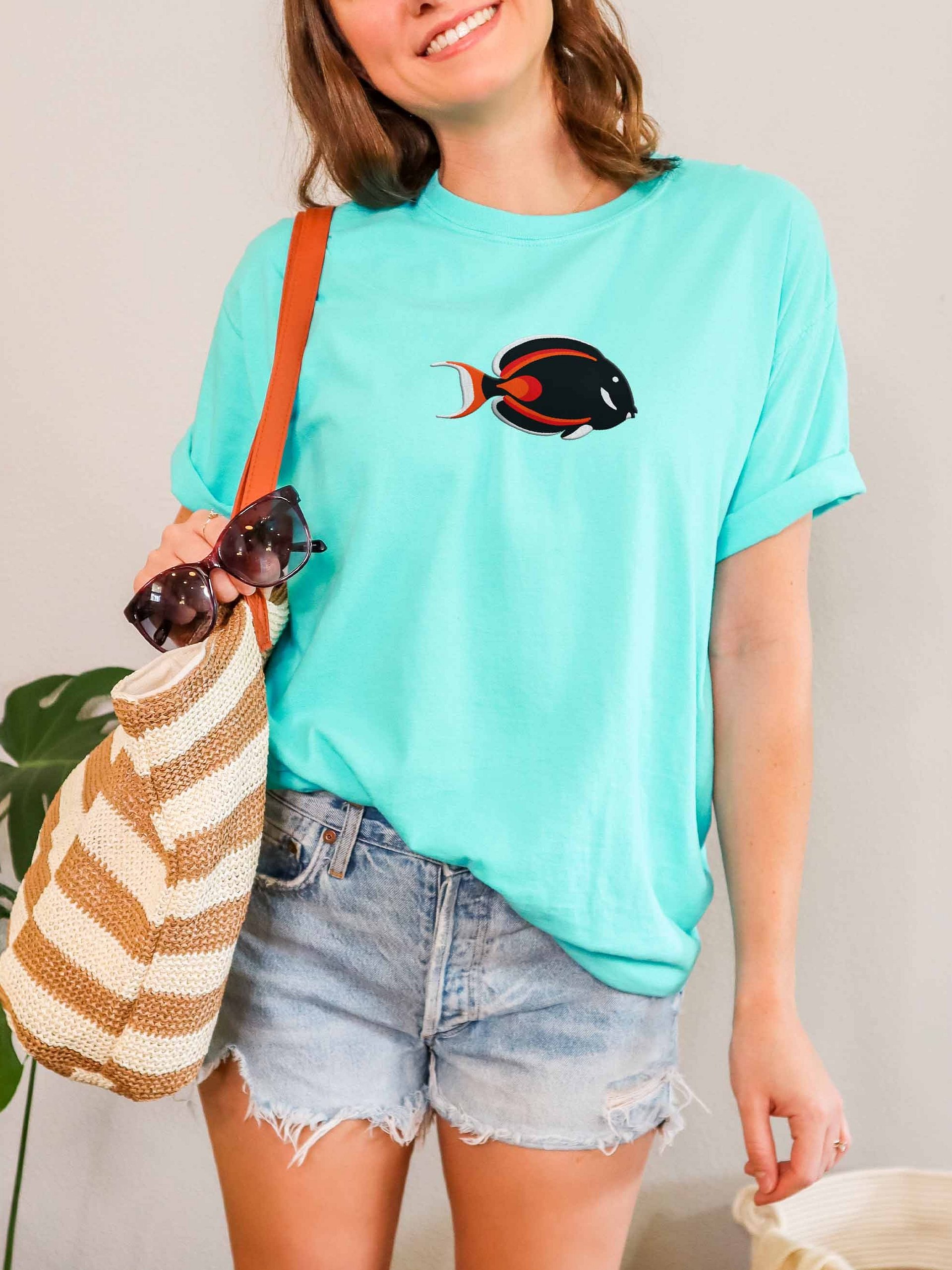 Achilles Tang Premium T-Shirt (Embroidered) for Reef and Marine Aquarium Lovers product image (2)