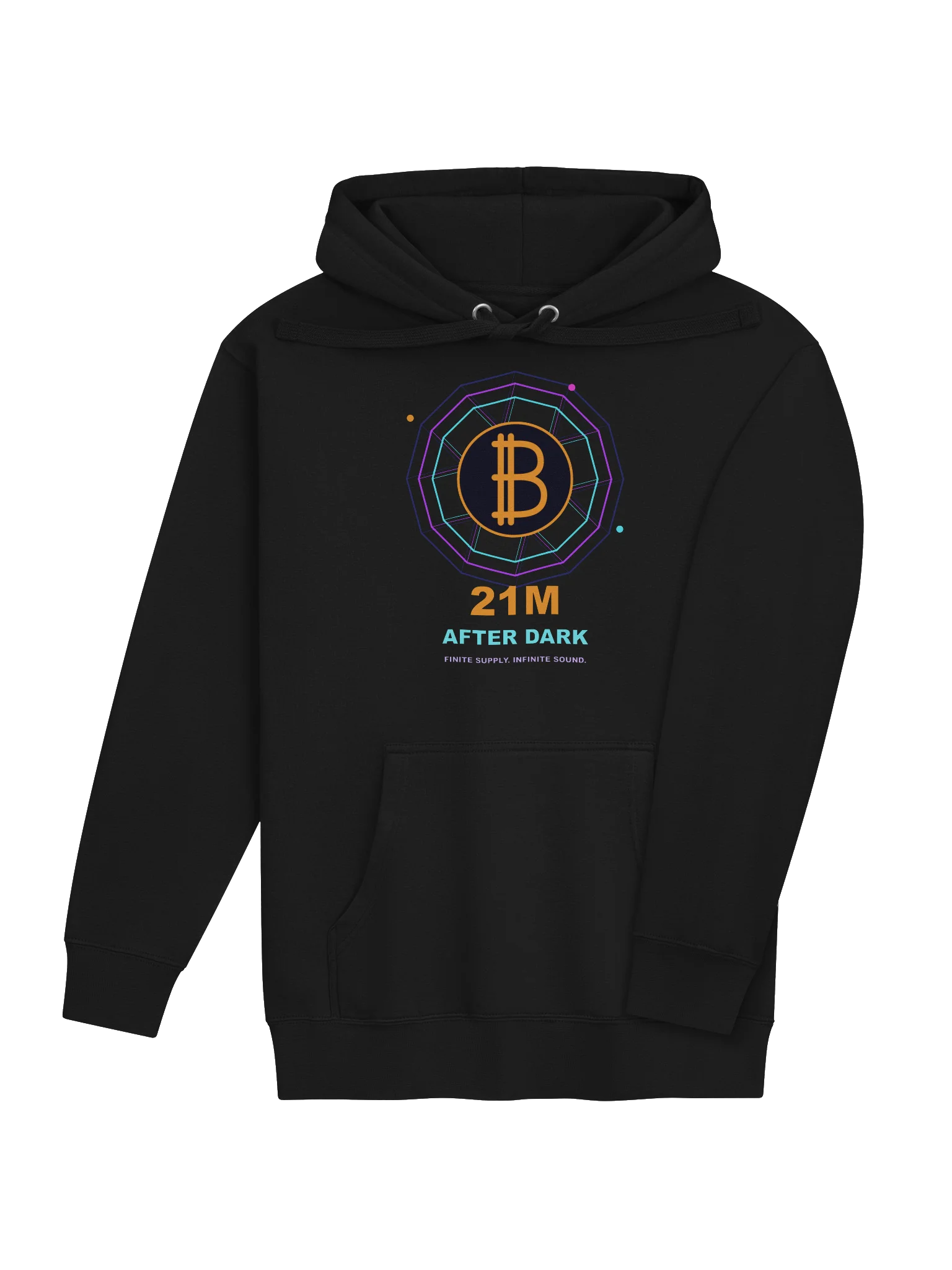 21M After Dark Bitcoin Rave Hoodie product image (16)