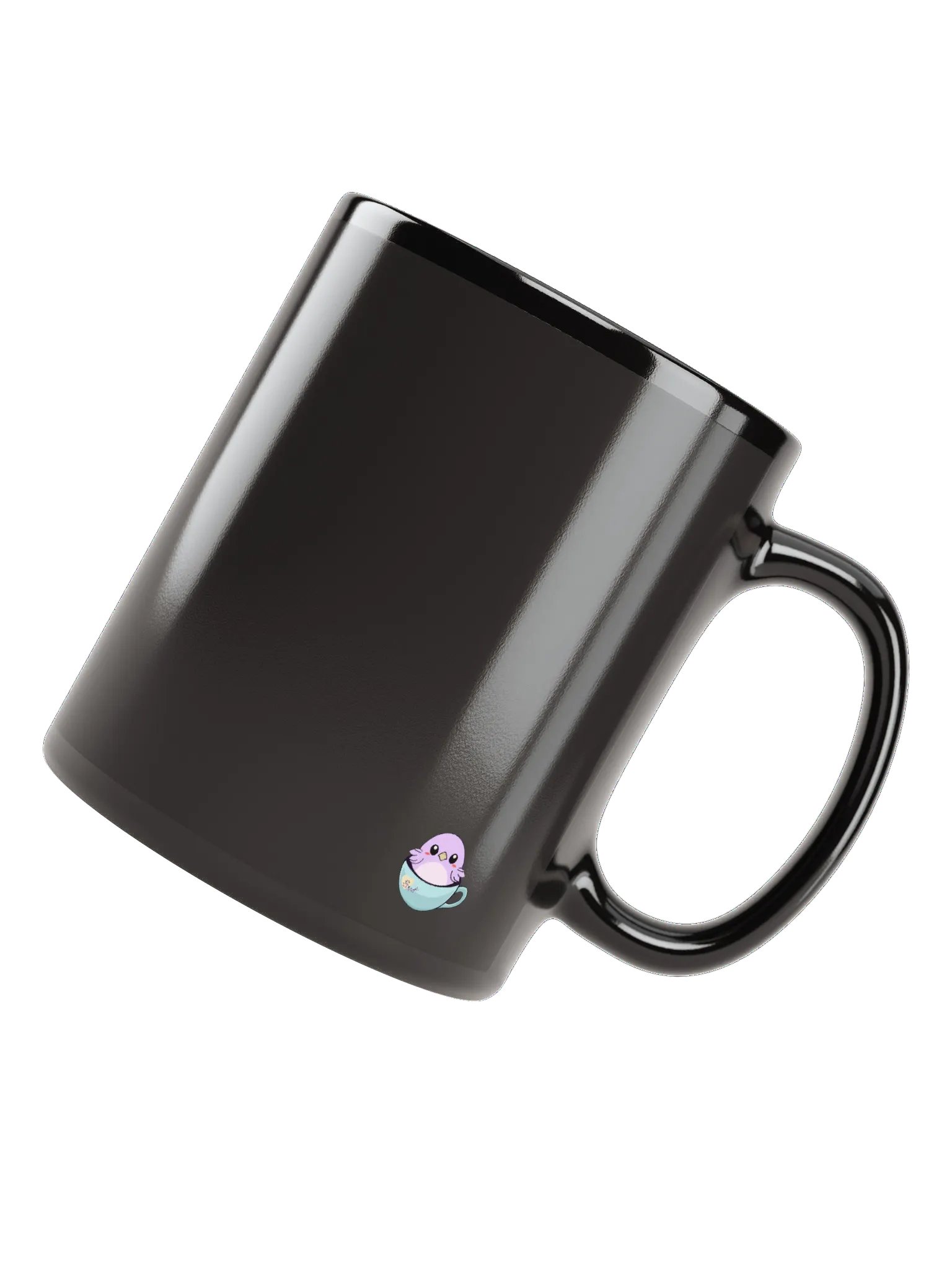 Cat Cup & Book | Black Mug product image (6)