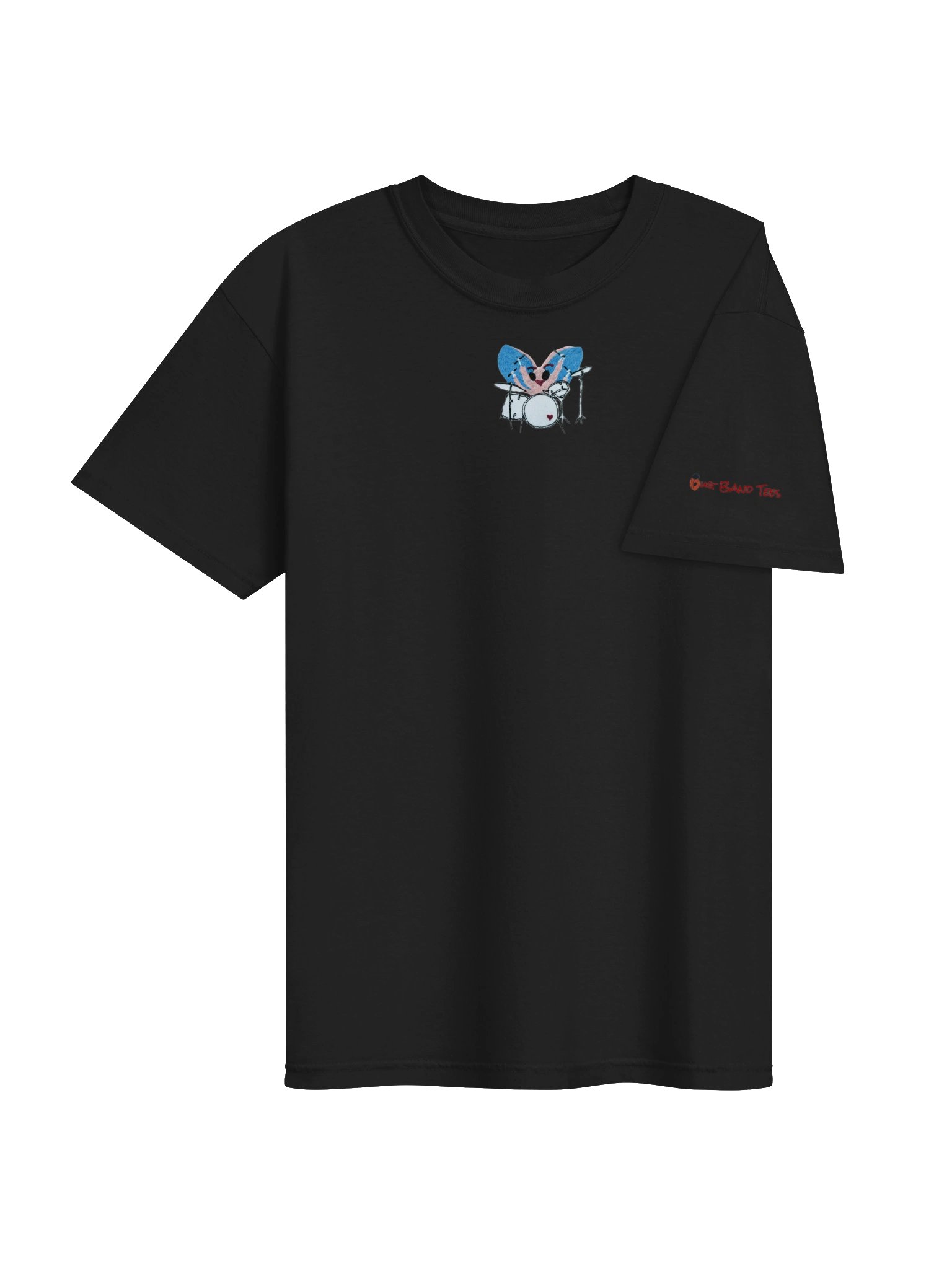 Bug Band Adult Unisex Digital Print Tee Centered  PinkBug with Logo product image (4)