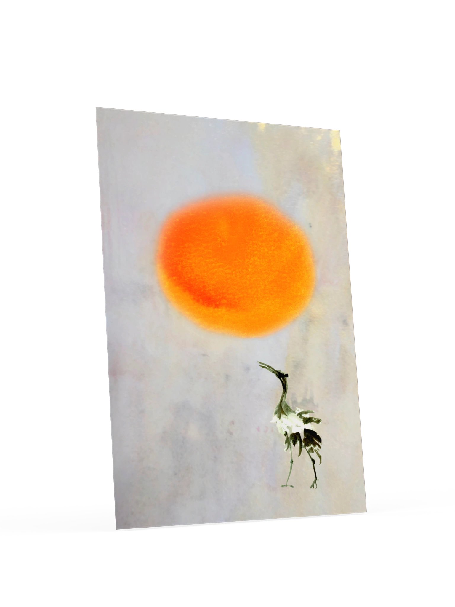 Japanese Sunset Crane Art Print product image (18)
