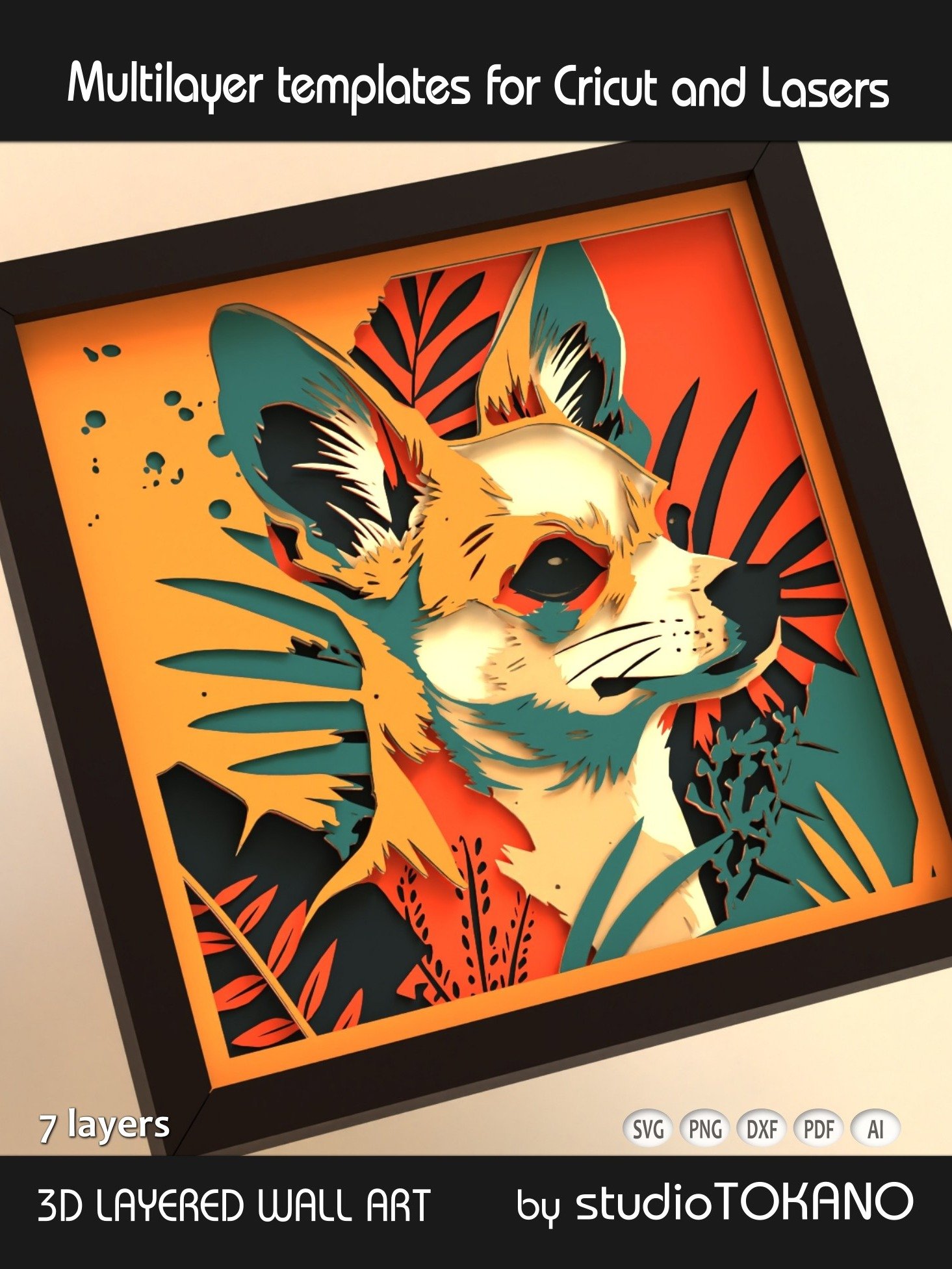 Chihuahua Layered Cut File product image (2)