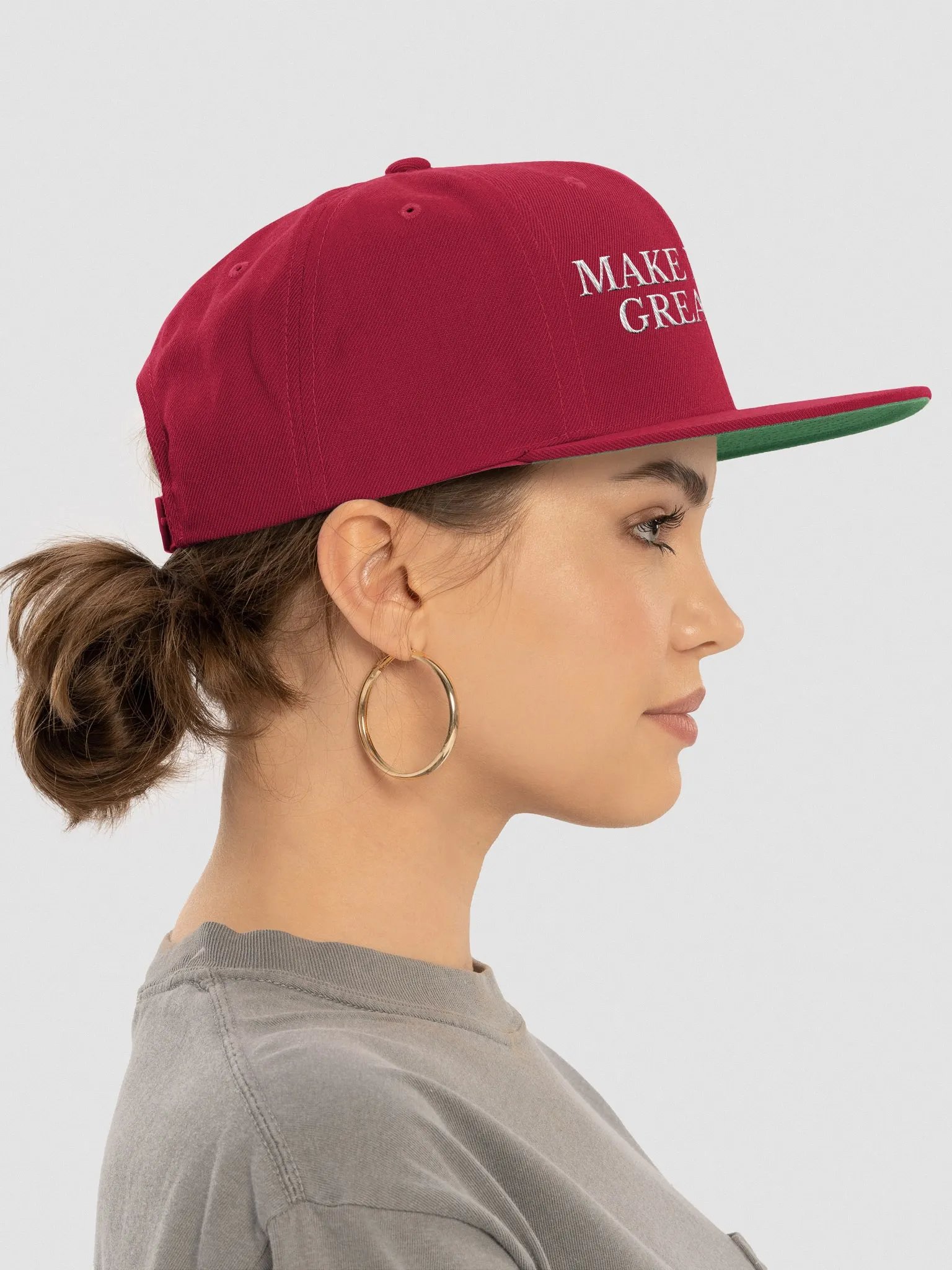 Make Epicurus Great Again Cap (Wool Blend Snapback DARK) product image (6)