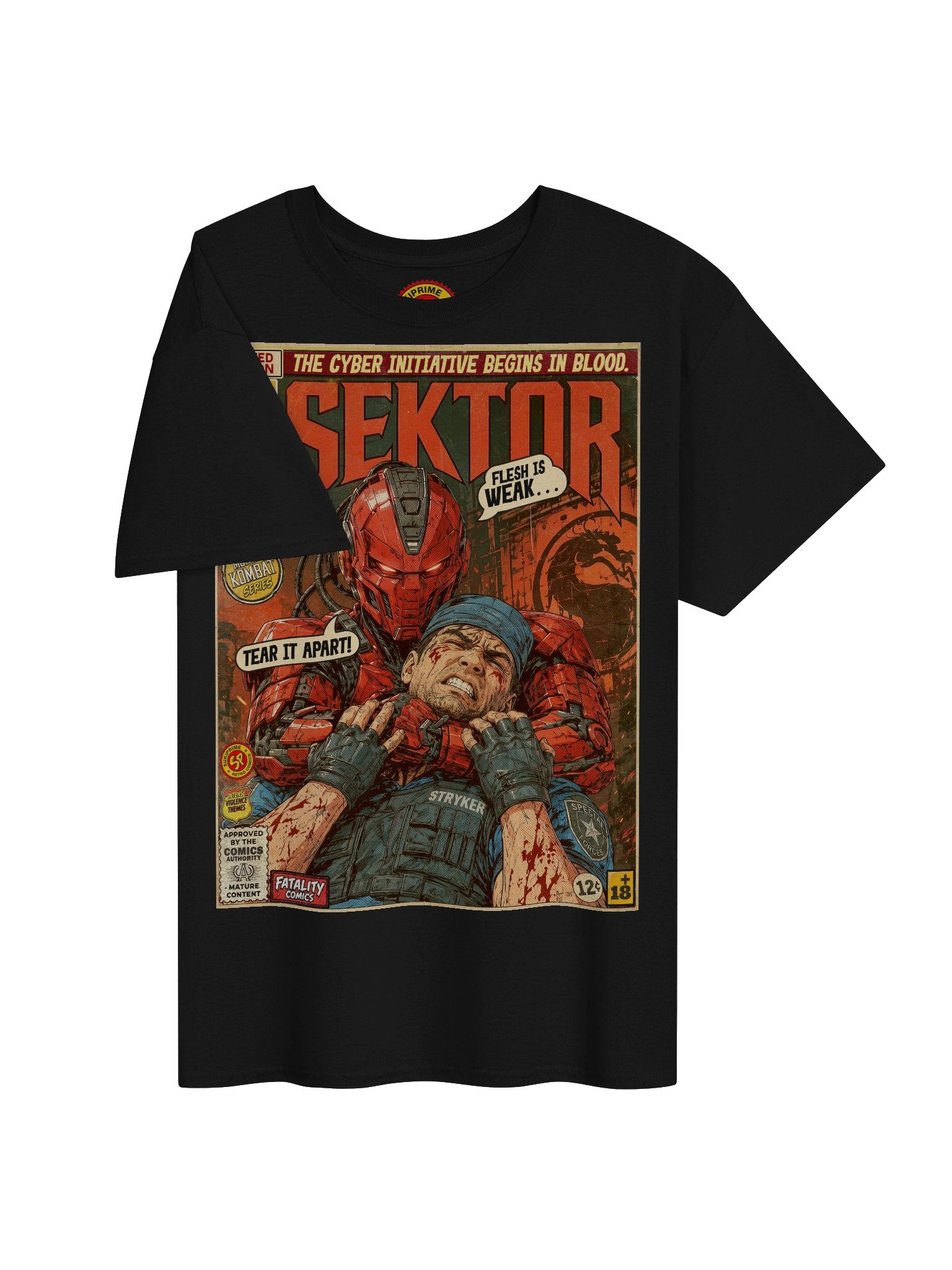 Mortal Kombat Sektor Comic Art T-Shirt product image (3)