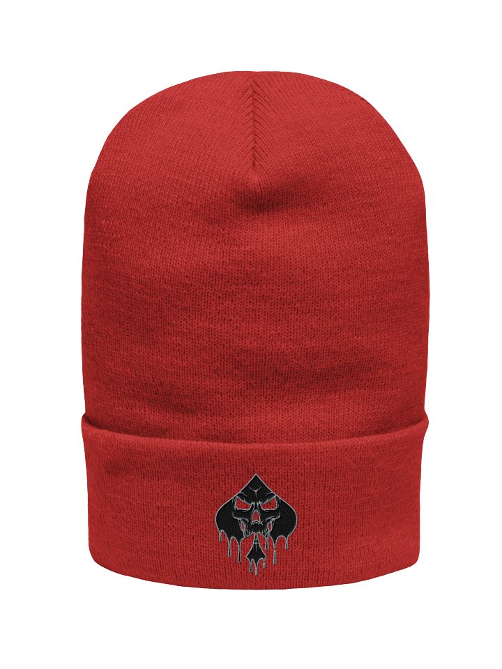 Skull Spade Embroidered Beanie product image (26)