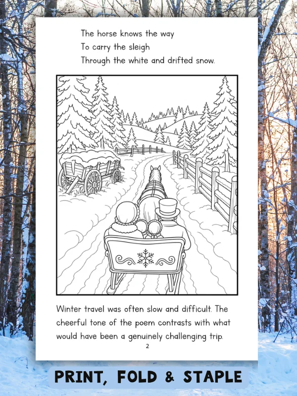 Over the River and Through the Wood Coloring Book product image (2)