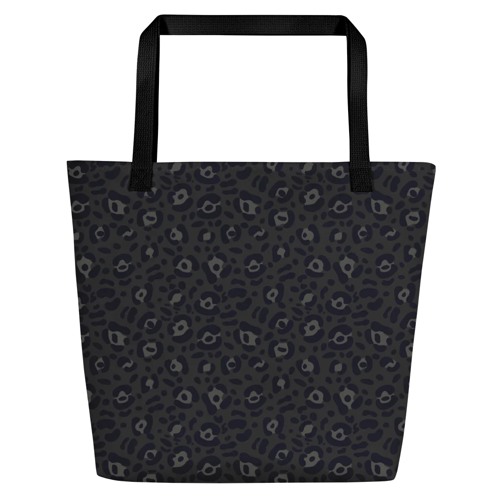 Modern Large Tote Bag with Bold Black Leopard Print product image (3)